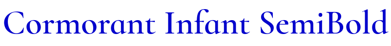 Cormorant Infant SemiBold шрифт